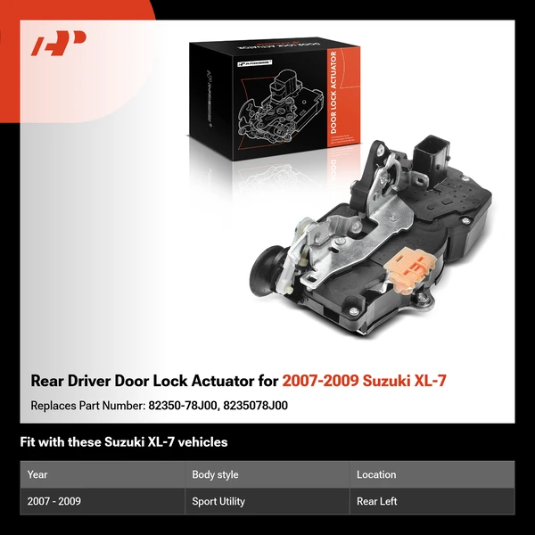 Rear Driver Door Lock Actuator for 2007-2009 Suzuki XL-7