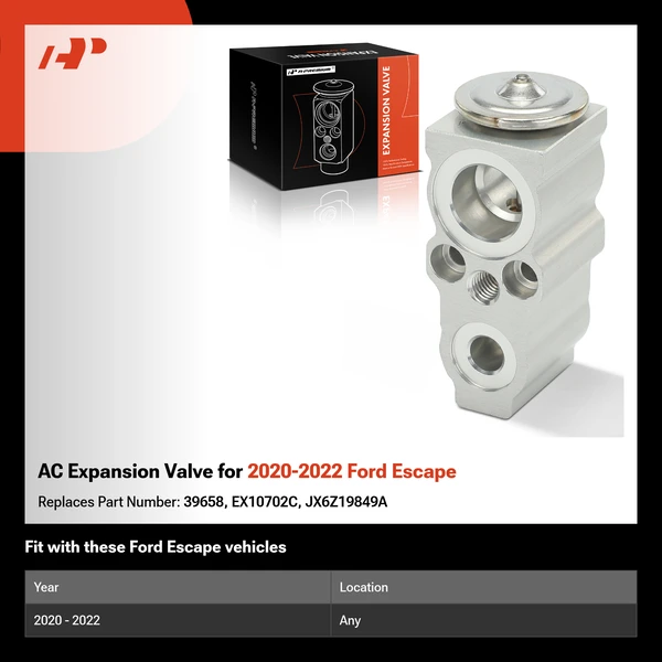 AC Expansion Valve for 2020-2022 Ford Escape