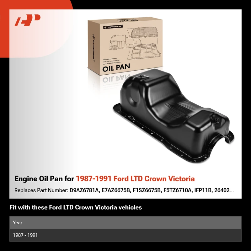 Engine Oil Pan for 1987-1991 Ford LTD Crown Victoria