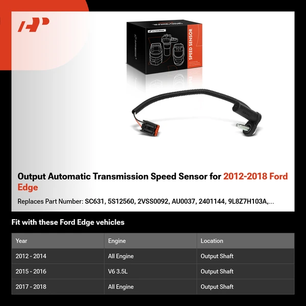 Output Automatic Transmission Speed Sensor for 2012-2018 Ford Edge