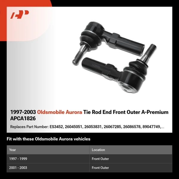 1997-2003 Oldsmobile Aurora Tie Rod End Front Outer A-Premium APCA1826