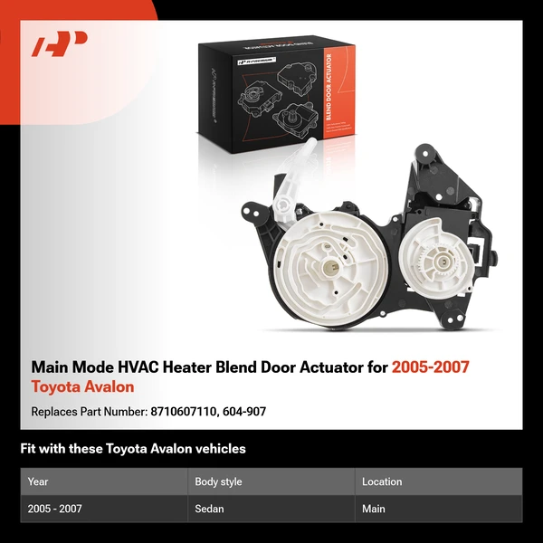Main Mode HVAC Heater Blend Door Actuator for 2005-2007 Toyota Avalon