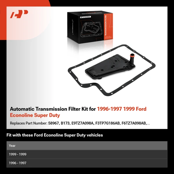Automatic Transmission Filter Kit for 1996-1997 1999 Ford Econoline Super Duty