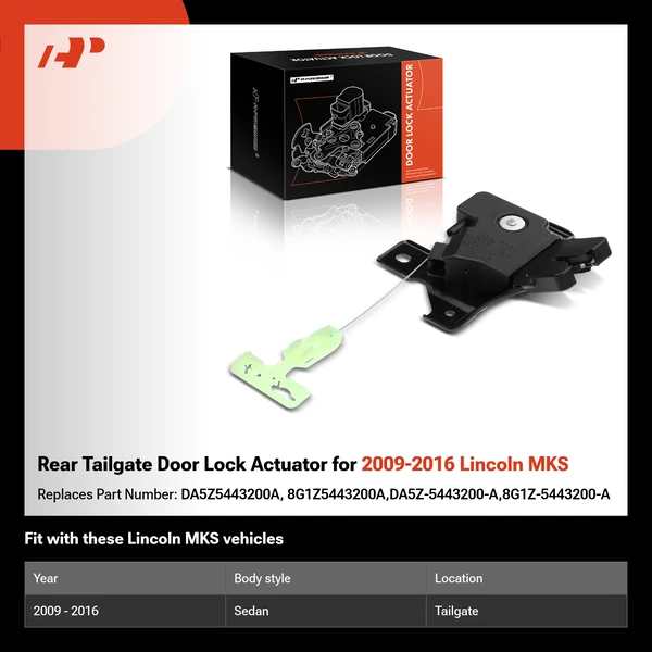 Rear Tailgate Door Lock Actuator for 2009-2016 Lincoln MKS