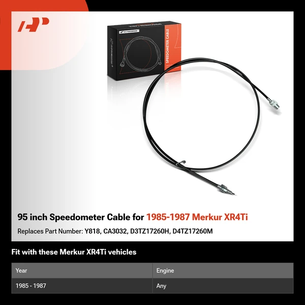 95 inch Speedometer Cable for 1985-1987 Merkur XR4Ti