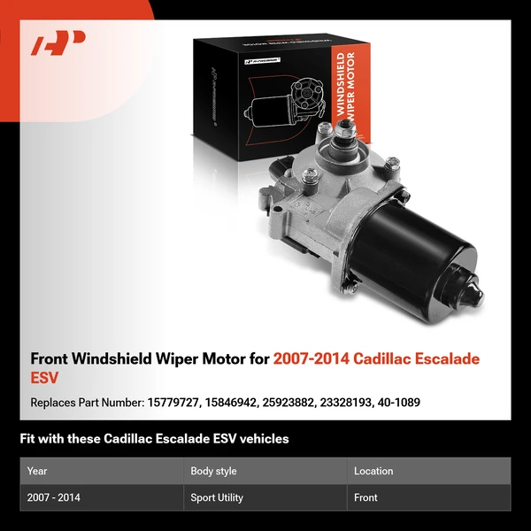 Front Windshield Wiper Motor for 2007-2014 Cadillac Escalade ESV