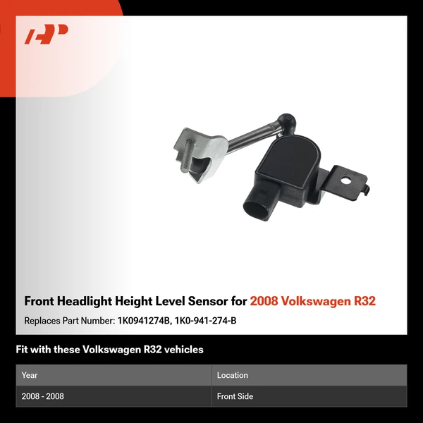 Front Headlight Height Level Sensor for 2008 Volkswagen R32