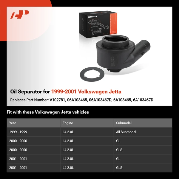 Oil Separator for 1999-2001 Volkswagen Jetta