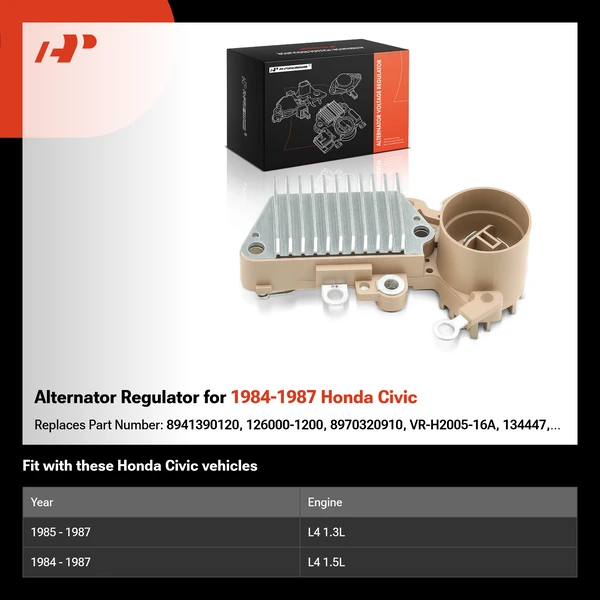 Alternator Regulator for 1984-1987 Honda Civic