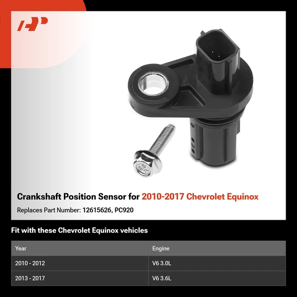 Crankshaft Position Sensor for 2010-2017 Chevrolet Equinox