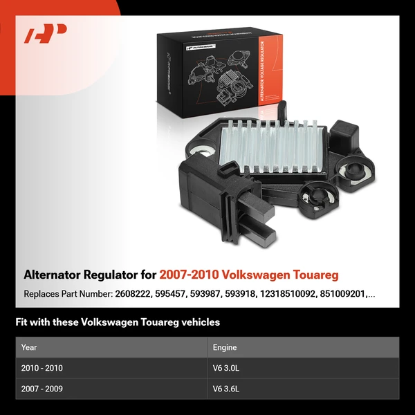 Alternator Regulator for 2007-2010 Volkswagen Touareg