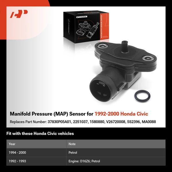 Manifold Pressure (MAP) Sensor for 1992-2000 Honda Civic