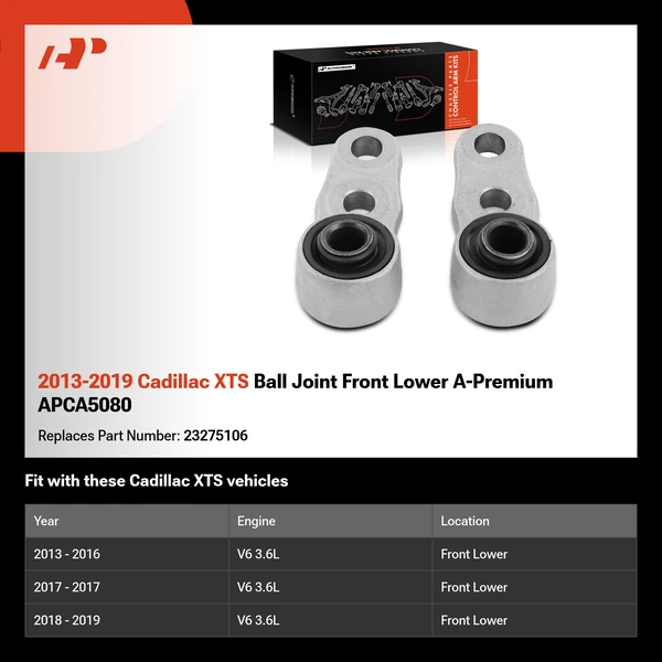 2013-2019 Cadillac XTS Ball Joint Front Lower A-Premium APCA5080