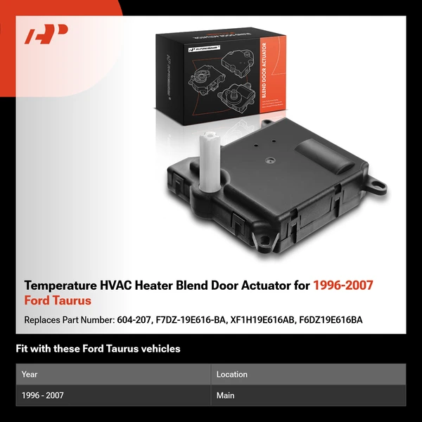 Temperature HVAC Heater Blend Door Actuator for 1996-2007 Ford Taurus