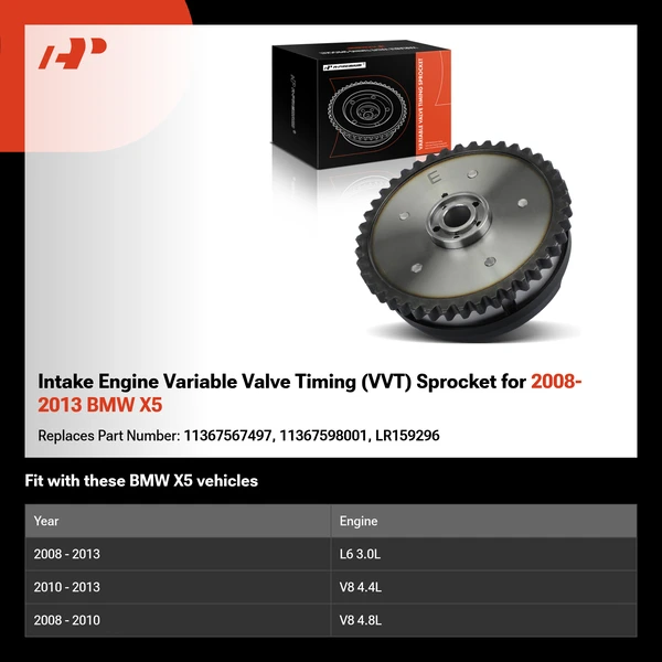 Intake Engine Variable Valve Timing (VVT) Sprocket for 2008-2013 BMW X5