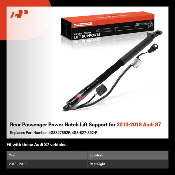 Rear Passenger Power Hatch Lift Support for 2013-2018 Audi S7