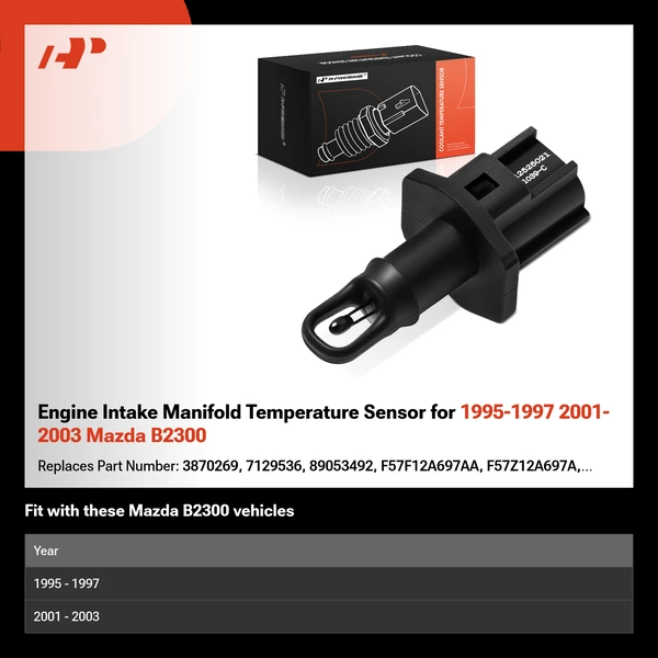 Engine Intake Manifold Temperature Sensor for 1995-1997 2001-2003 Mazda B2300