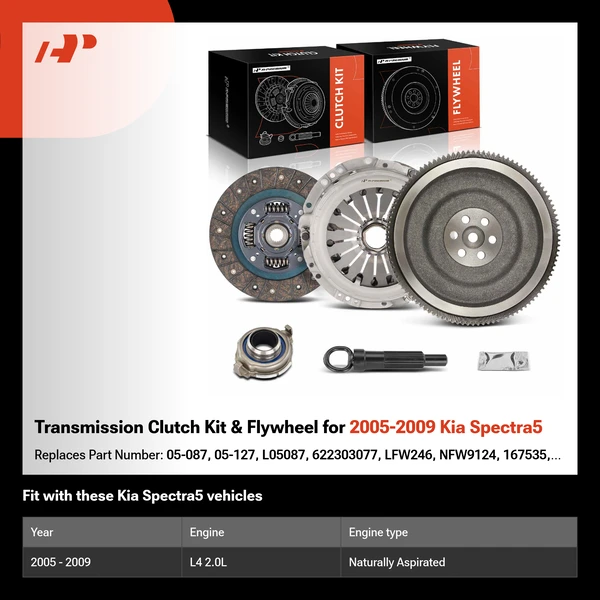 Transmission Clutch Kit & Flywheel for 2005-2009 Kia Spectra5