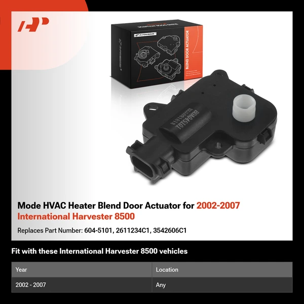 Mode HVAC Heater Blend Door Actuator for 2002-2007 International Harvester 8500