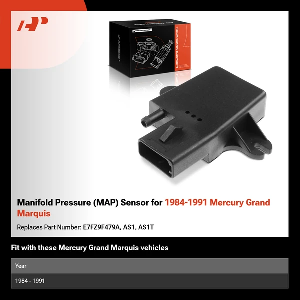 Manifold Pressure (MAP) Sensor for 1984-1991 Mercury Grand Marquis