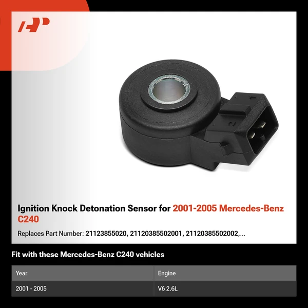 Ignition Knock Detonation Sensor for 2001-2005 Mercedes-Benz C240
