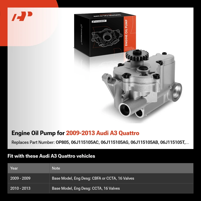 Engine Oil Pump for 2009-2013 Audi A3 Quattro
