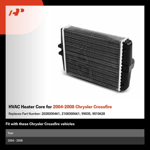 HVAC Heater Core for 2004-2008 Chrysler Crossfire