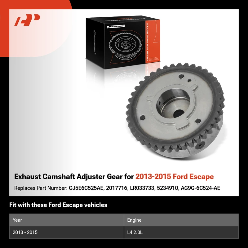 Exhaust Camshaft Adjuster Gear for 2013-2015 Ford Escape