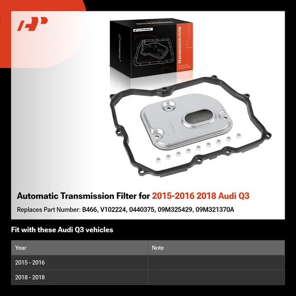 Automatic Transmission Filter for 2015-2016 2018 Audi Q3