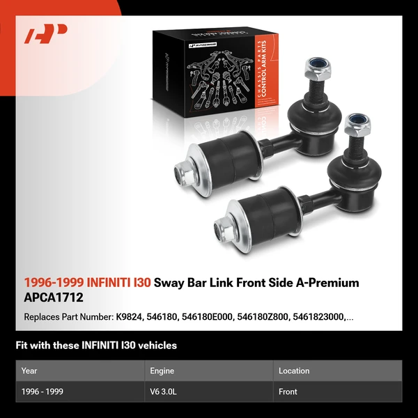 1996-1999 INFINITI I30 Sway Bar Link Front Side A-Premium APCA1712