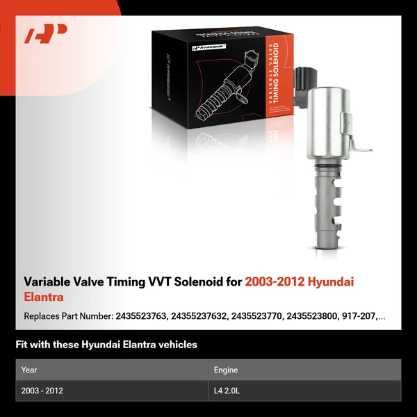 Variable Valve Timing VVT Solenoid for 2003-2012 Hyundai Elantra