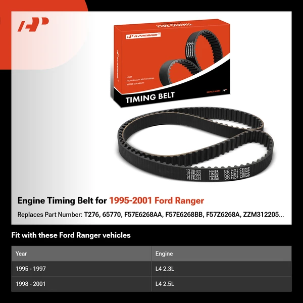 Engine Timing Belt for 1995-2001 Ford Ranger
