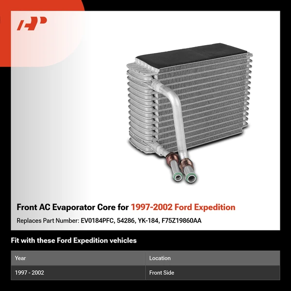 Front AC Evaporator Core for 1997-2002 Ford Expedition
