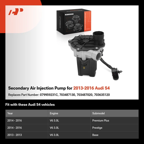 Secondary Air Injection Pump for 2013-2016 Audi S4