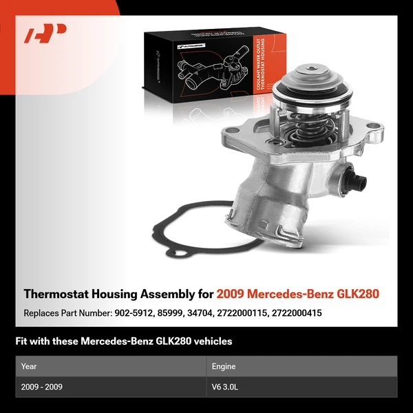 Thermostat Housing Assembly for 2009 Mercedes-Benz GLK280