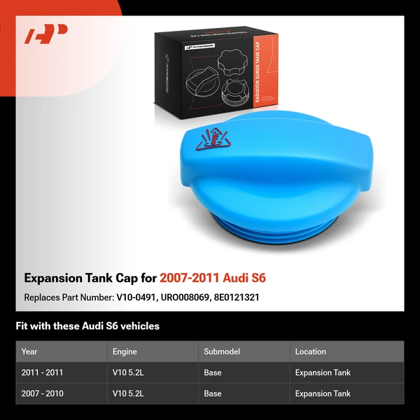 Expansion Tank Cap for 2007-2011 Audi S6