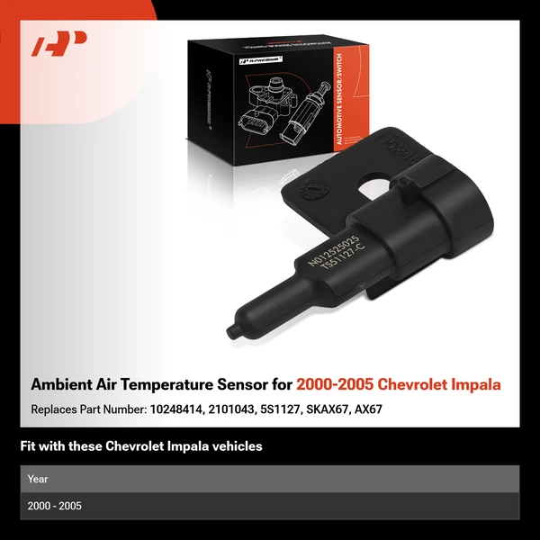 Ambient Air Temperature Sensor for 2000-2005 Chevrolet Impala