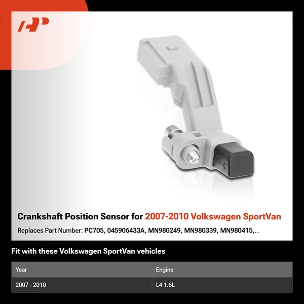 Crankshaft Position Sensor for 2007-2010 Volkswagen SportVan