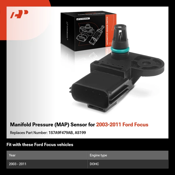 Manifold Pressure (MAP) Sensor for 2003-2011 Ford Focus