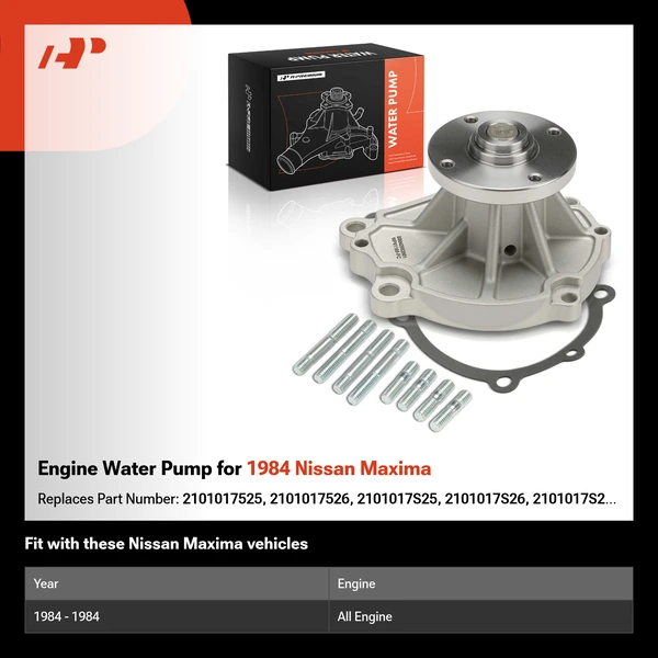Engine Water Pump for 1984 Nissan Maxima