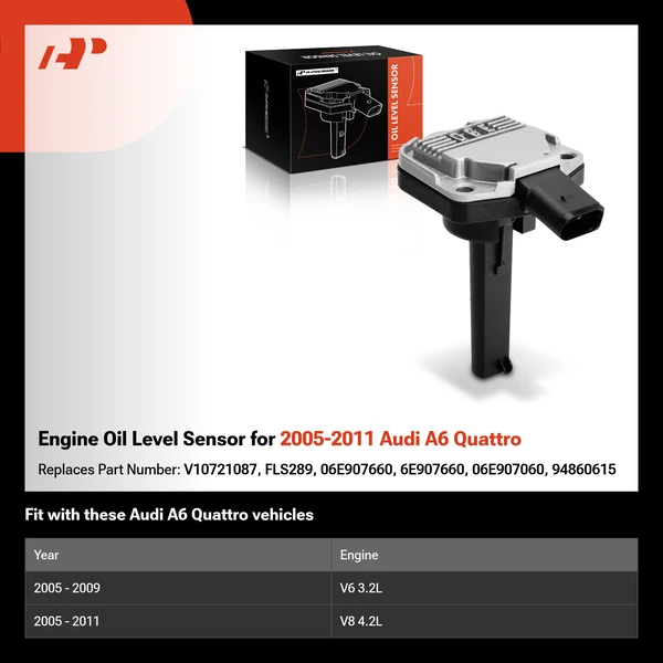 Engine Oil Level Sensor for 2005-2011 Audi A6 Quattro