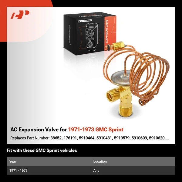 AC Expansion Valve for 1971-1973 GMC Sprint