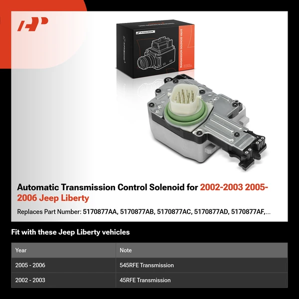 Automatic Transmission Control Solenoid for 2002-2003 2005-2006 Jeep Liberty