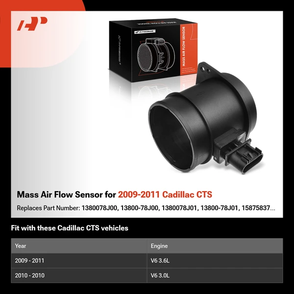 Mass Air Flow Sensor for 2009-2011 Cadillac CTS