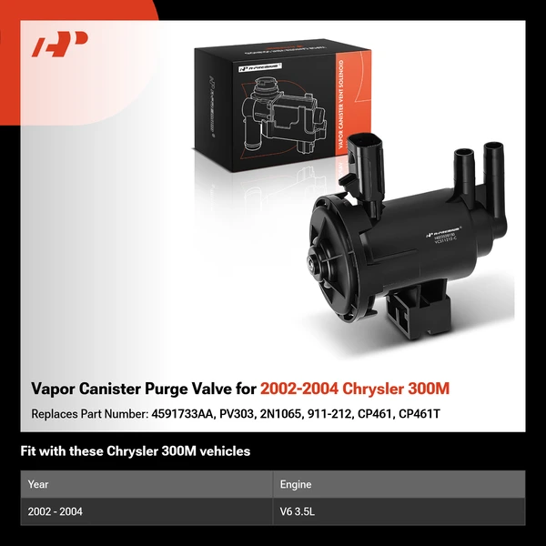 Vapor Canister Purge Valve for 2002-2004 Chrysler 300M