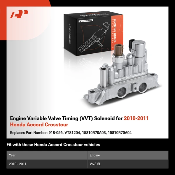 Engine Variable Valve Timing (VVT) Solenoid for 2010-2011 Honda Accord Crosstour