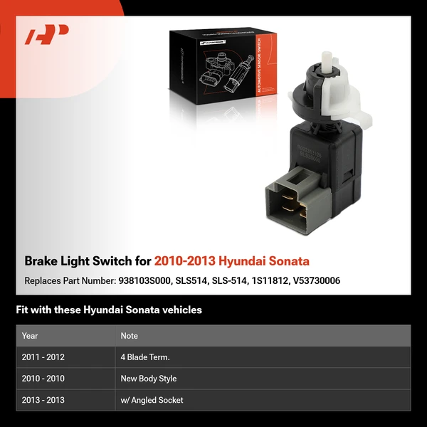 Brake Light Switch for 2010-2013 Hyundai Sonata