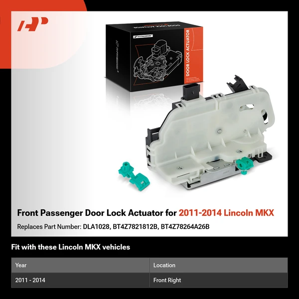 Front Passenger Door Lock Actuator for 2011-2014 Lincoln MKX