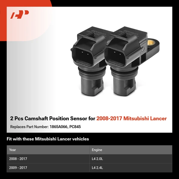 2 Pcs Camshaft Position Sensor for 2008-2017 Mitsubishi Lancer