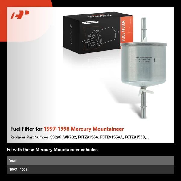 Fuel Filter for 1997-1998 Mercury Mountaineer